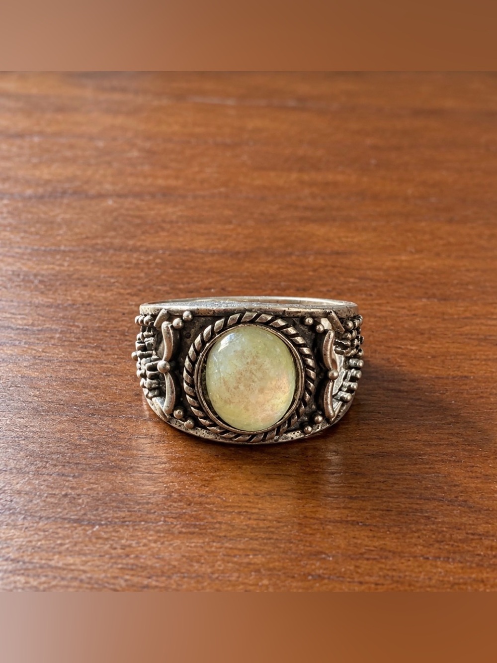 Opal Resin Statement Ring